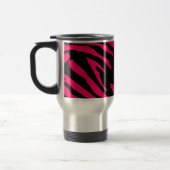 Roze Zebra 15 oz. Roestvrij stalen reisbeker (Links)