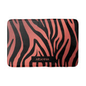 Roze Zebra Afdrukken Badmat (Voorkant)