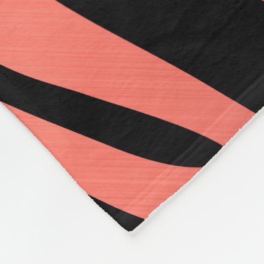 Roze Zebra Afdrukken Fleece Deken (Hoek)