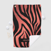 Roze Zebra Afdrukken Golfhanddoek (Insitu)