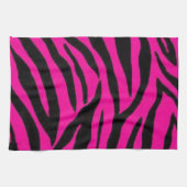 Roze zebra afdrukontwerp theedoek (Horizontaal)