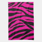 Roze zebra afdrukontwerp theedoek (Verticaal)