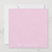 Roze Zebra afstudeeraankondigingen Kaart (Achterkant)