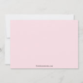 Roze Zebra Afstuderen Uitnodiging (Achterkant)