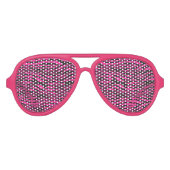 Roze Zebra Aviator Zonnebril (Voorkant)