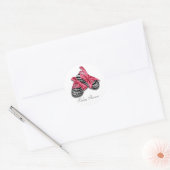 Roze Zebra Baby showers Stickers (Envelop)