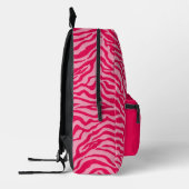 Roze zebra bedrukte rugzak (Links)
