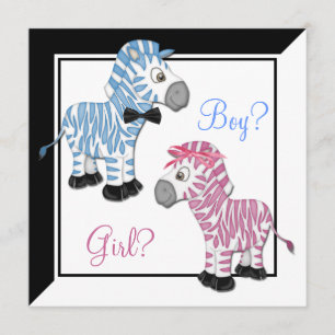 Roze Zebra Blauw Zebra Kaart