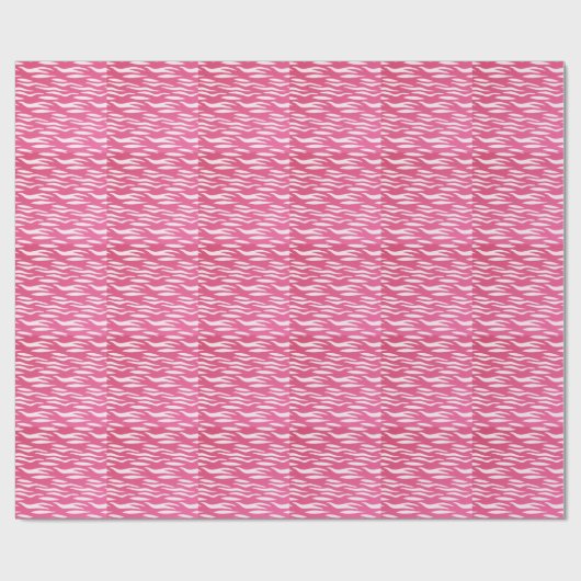 Roze Zebra Cadeaupapier (Vlak)