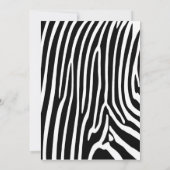 Roze Zebra Diva Birthday Kaart (Achterkant)