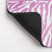 Roze zebra drukschoenen muismat (Hoek)