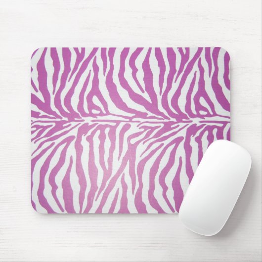 Roze zebra drukschoenen muismat (Met muis)