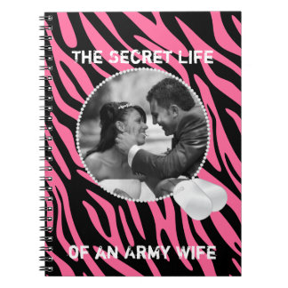 Roze Zebra- en hondenzakken Lijst-laptop Notitieboek