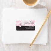 Roze Zebra Etiket (Insitu)