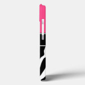 Roze zebra foto iPad hoes (Achterkant / Links)
