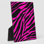 roze zebra fotoplaat (Zijkant)