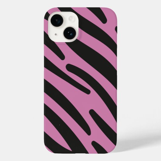 Roze Zebra gestreept Hoesje-Mate Case-Mate iPhone Case (Achterkant)