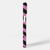 Roze Zebra gestreept Hoesje-Mate Case-Mate iPhone Case (Achterkant / Rechts)