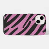 Roze Zebra Gestreepte Case-Mate iPhone Hoesje (Achterkant horizontaal)