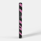 Roze Zebra Gestreepte Case-Mate iPhone Hoesje (Rechterkant)