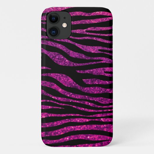 Roze Zebra, glitter Zebra, Zebra Print, Stripes Case-Mate iPhone Case (Achterkant)