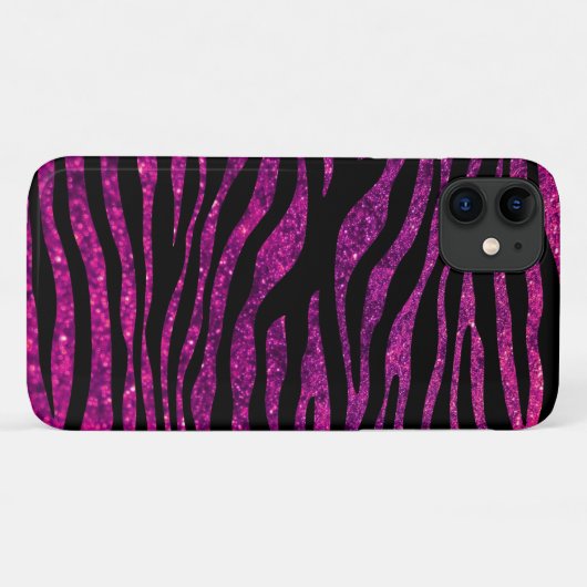Roze Zebra, glitter Zebra, Zebra Print, Stripes Case-Mate iPhone Case (Achterkant (horizontaal))