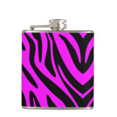 Roze Zebra Heupfles (Voorkant)