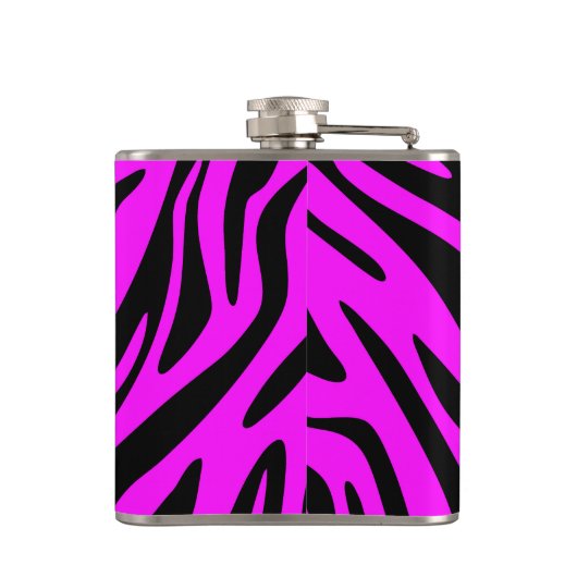 Roze Zebra Heupfles (Achterkant)