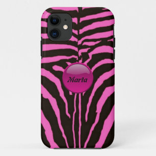 Roze Zebra iPhone5 Hoesje