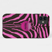 Roze Zebra iPhone5 Hoesje (Achterkant (horizontaal))