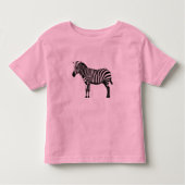 Roze Zebra Kinder Shirts (Voorkant)