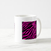 roze zebra koffiemok (Voorkant rechts)