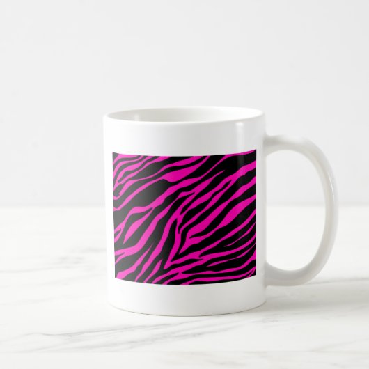 roze zebra koffiemok (Rechts)