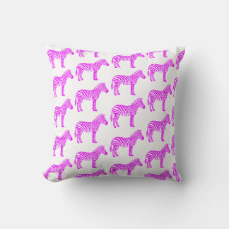 Roze zebra kussen