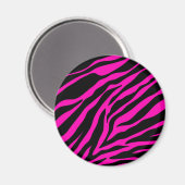 roze zebra magneet (Voorkant / Achterkant)