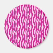 Roze Zebra Magneet (Voorkant)