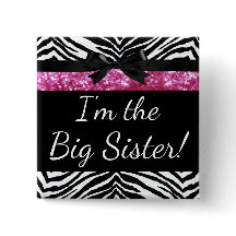 Roze Zebra meisje Nieuwe babyschoenen Grote zuster