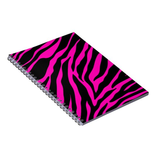 roze zebra notitieboek (Rechterzijde)
