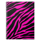 roze zebra notitieboek (Voorkant)