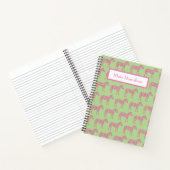 Roze zebra notitieboek (Binnen)