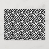 Roze Zebra Patroon Trouwtafel Nummer Kaart (Achterkant)