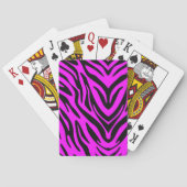Roze Zebra Pokerkaarten (Achterkant)