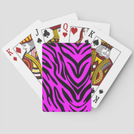 Roze Zebra Pokerkaarten