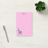Roze zebra post-it® notes (Kantoor)