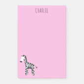 Roze zebra post-it® notes (Voorkant)