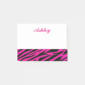 Roze Zebra Post-it® Notes (Voorkant)