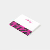 Roze Zebra Post-it® Notes (Schuin)