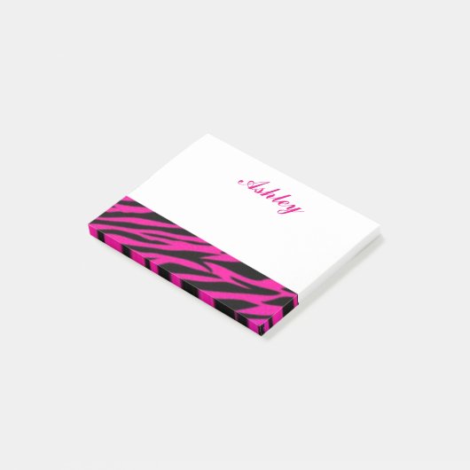 Roze Zebra Post-it® Notes (Schuin)