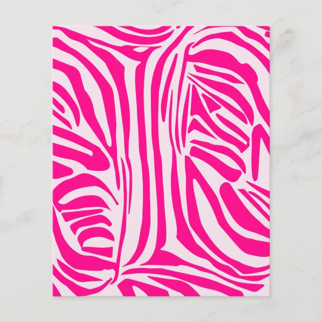 Roze zebra print (Voorkant)