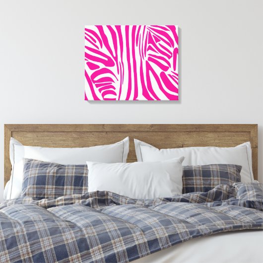 Roze zebra print (Insitu (Slaapkamer))
